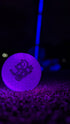 night golf balls - purple