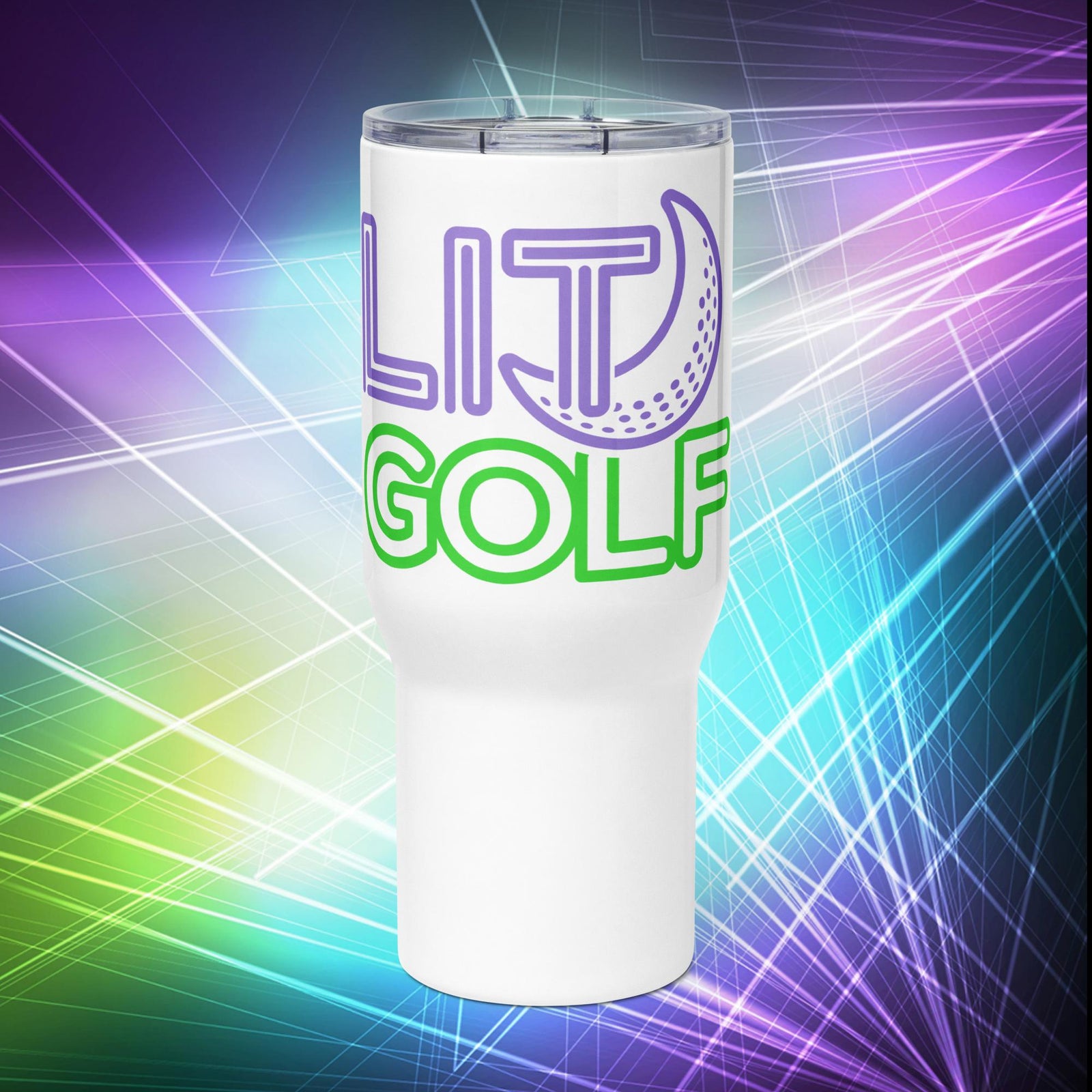 LIT Golf Travel mug with a handle